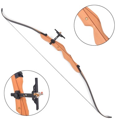 Zakrivljeni luk za odrasle, 68", 32 lb